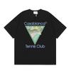 Casablanca Streetwear T-Shirt Men Women Loose Fit Short Sleeve Casual Tee High Street Style