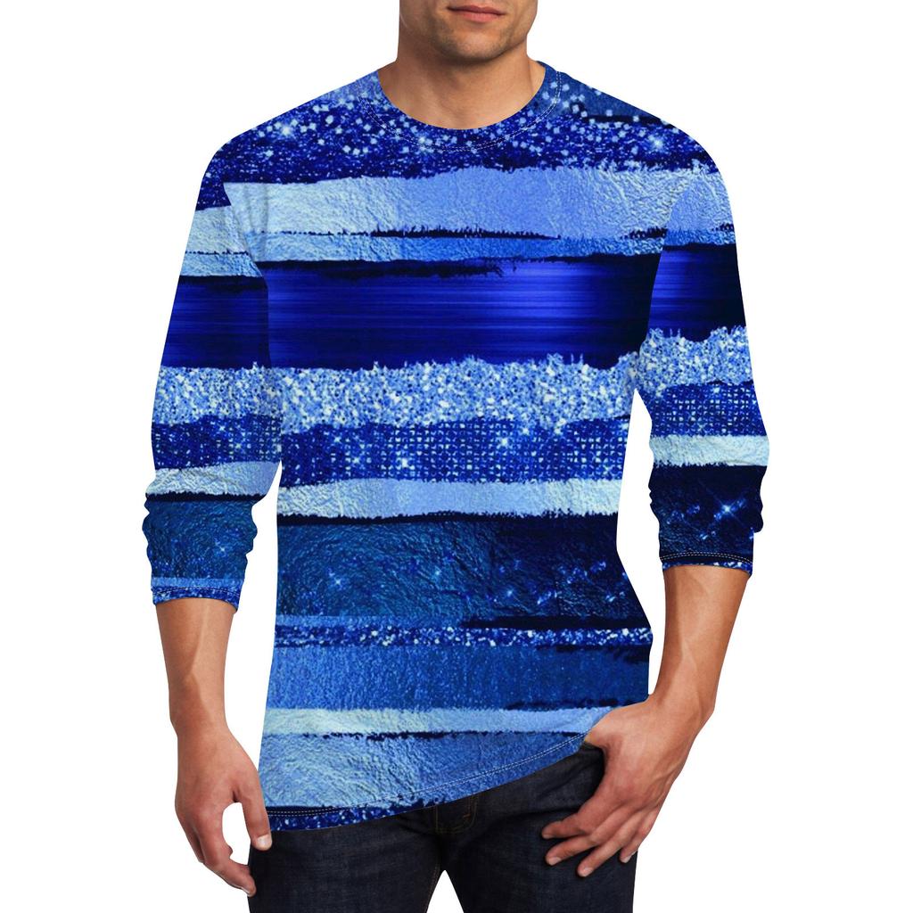 Herr T-shirt O-hals Kläder Kläder utomhus långärmat tryck Modedesigner Vintage