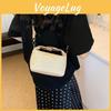 Stylish And Simple Summer 2024 Small Square Bag With Soft Pu Leather