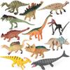 Realistic Mini Dinosaur Toy Set - T. Rex, Velociraptor, Triceratops, Mosasaurus, Ankylosaurus, Pterodactyl
