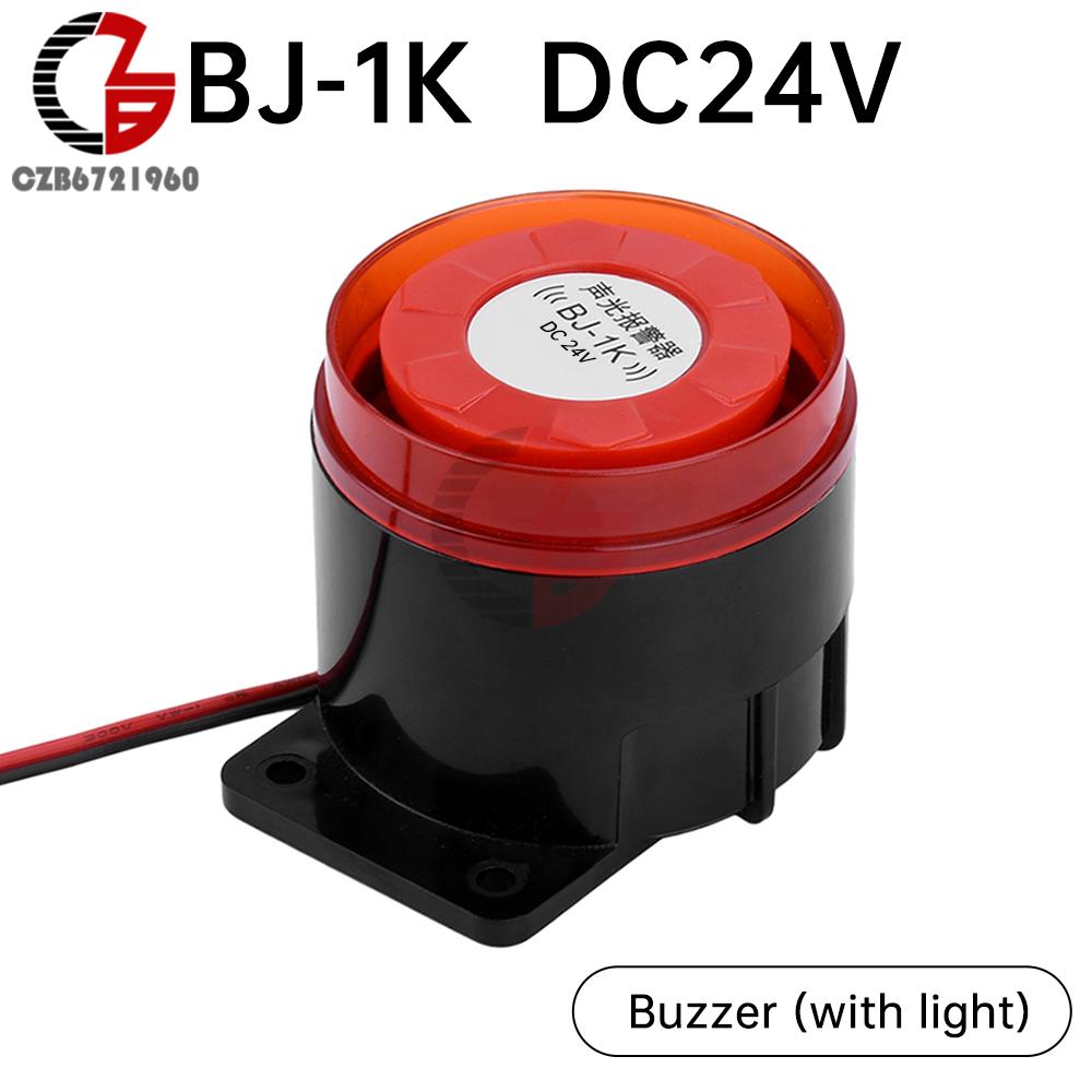 AC 220V DC 24V DC 12V Mini Alarm Siren Audio and Visual Alarm Anti-theft Buzzer High-decibel Security Piezo Buzzer Alarm Horn