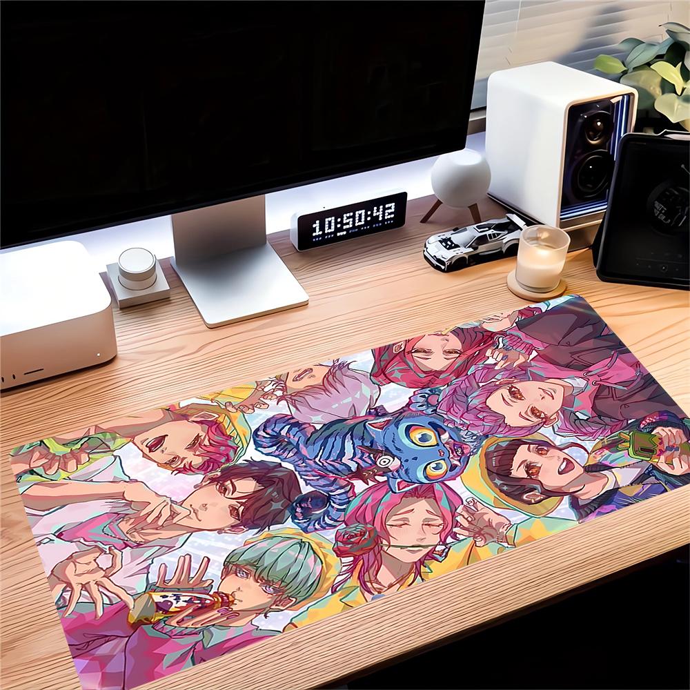 Colorful Fantasy Characters Large Gaming Mouse Pad Nonslip Rubber Base Waterproof Desk Mat For Office Pc Laptop