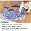 Puzzle xxl - océan - goula - 4 éléments - 60 x 52 cm - pour bébé de 24 mois à 2 ans