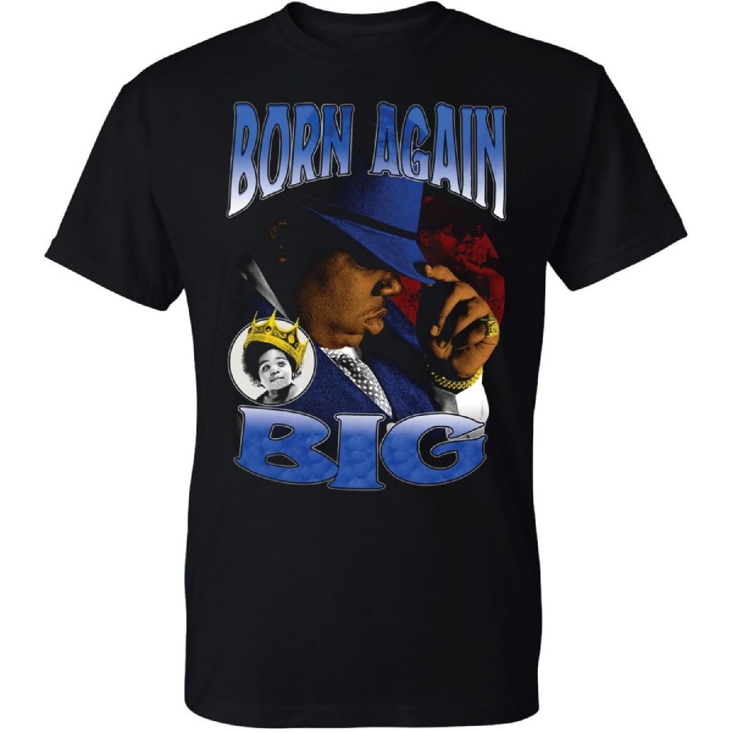Vintage Biggie Born Again T-Shirt – 90s Hip Hop Shirt, Big Graphic Tee, Rap Music Gift, Unisex Streetwear Tee S