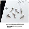 Chrome Hearts Cross Pendant Nail Art: Star, Moon, Butterfly Wearable Nail Drill Accessories