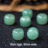 Dongling Jade Green Waist & Barrel Beads for DIY Accessories