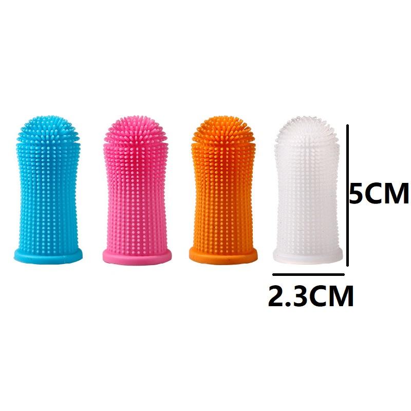 Dog Teeth Cleaning Fingertips Cat Toothbrush Dental Cleaning Small Dog Toothbrush for Washing The Dog's Teeth GYS02