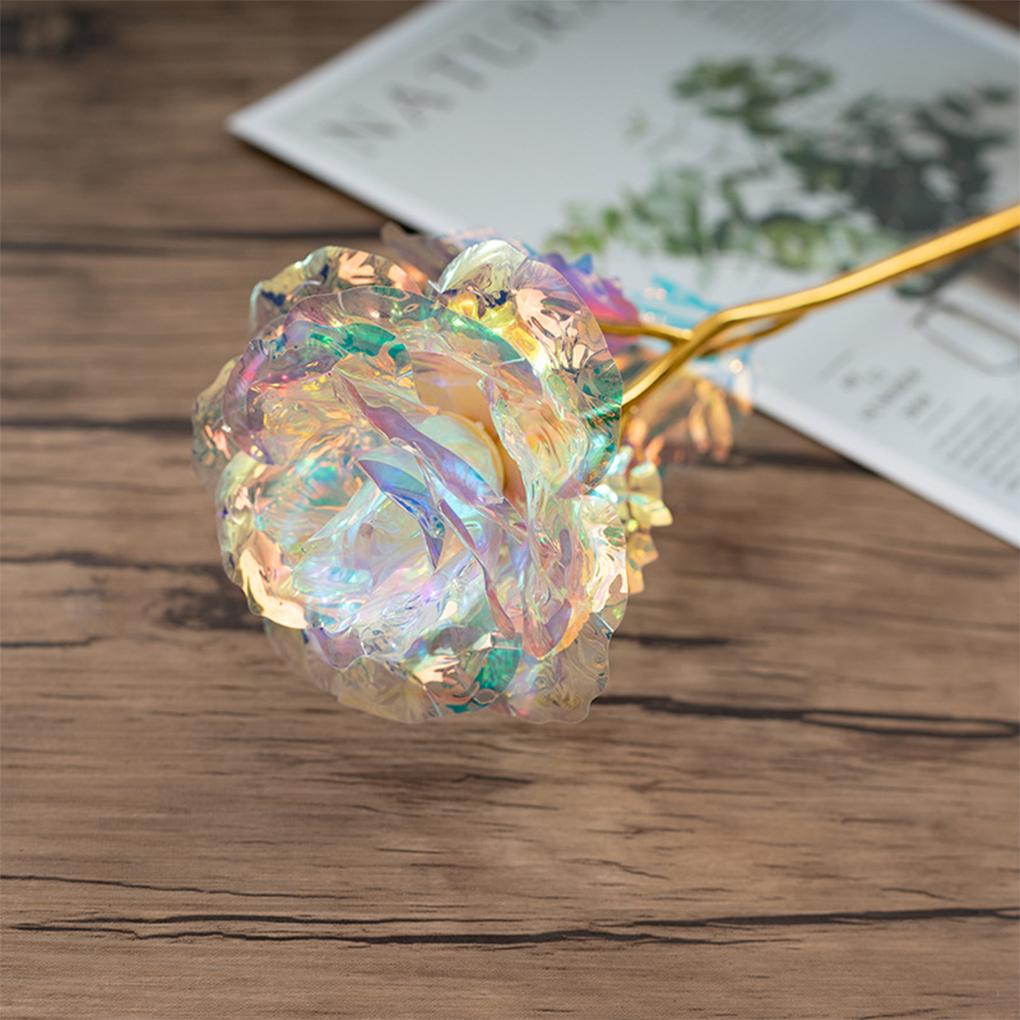 Artificial Flower Golden Foil Rose Wedding Anniversary Flower Party Decoration