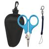 1pcs Multifunction Fishing Scissors Pliers for Cutting PE Braided Wire Outdoor Fishing Tool Accessories Included Lanyard Clasp