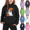 Kids Hoodie with Halloween Print - Long Sleeve Pullover Sweatshirt for Boys and Girls