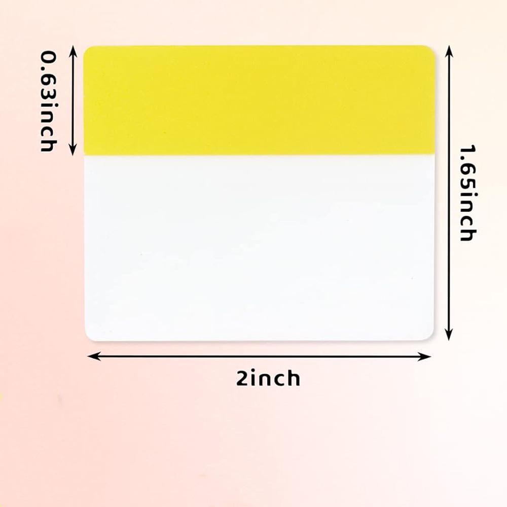 Waterproof Translucent Sticky Notes with Color Index Tabs