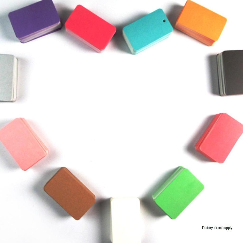 200 Sheets of Small Blank Flashcards for Messages & English Words