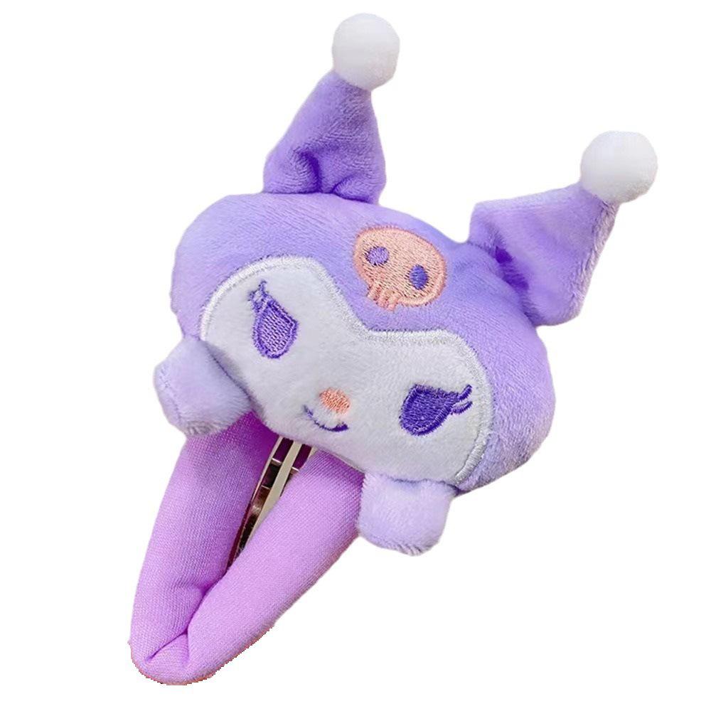 Sanrio Cinnamoroll & My Melody Cute Cartoon Plush Makeup Headband & Hair Clip Set for Women