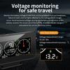 Off-Road Motorcycle Ramp Meter, Vehicle Incline/Pitch Angle GPS Speed Gradient HUD Display Color Digital