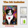 DIY Loving Black Cat Pearl Diamond Art Kits Without Frame 30x40cm Gem Art Diamond Painting Kits for Adults/Beginners Gift Idea Home Wall Decor