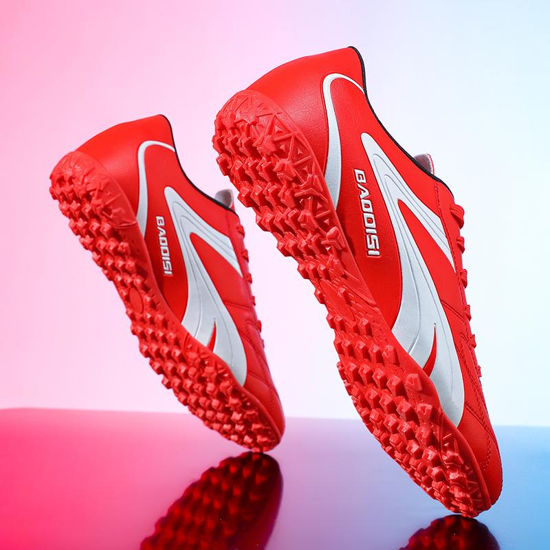 Herren Fußballschuhe Atmungsaktive Fußballstiefel Futsal Ultraleichte Professionelle Trainings-Sneakers Unisex Kunstrasenstollen Spiel Sport
