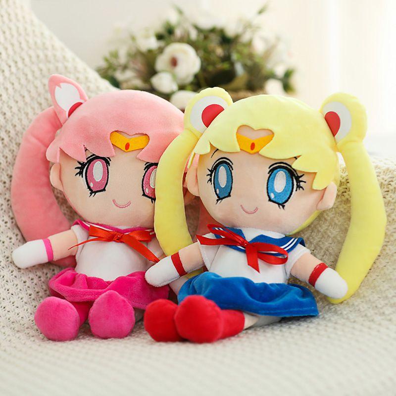 Adorable Sailor Moon Rabbit Cartoon Plush Toy With Soft Pp Cotton Stuffing For Girls