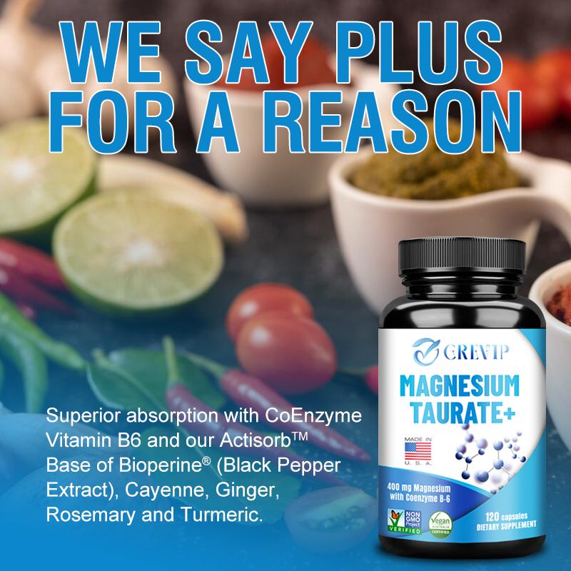 Magnesium Taurate-Improve Memory,Support Restful Sleep,Vegetarian,Non-GMO