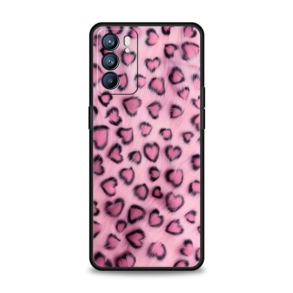 Fashion Tiger Leopard Print Case For Oppo Reno13 Reno12 Reno11 F Reno10 Pro A54 5G Find X5 A53 A52 A9 A17 4G A79 A80 A98 Cover