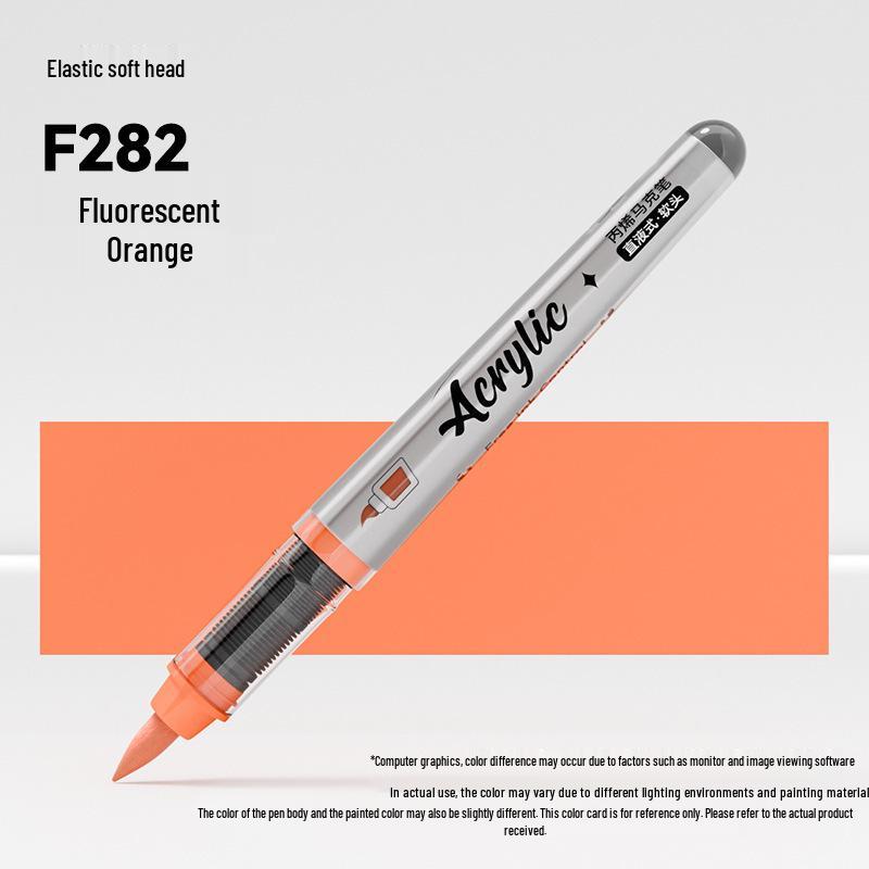 Jinzhi Liquid Acrylic Marker Pen - Soft Tip, Opaque, Large Capacity, Stackable Colors