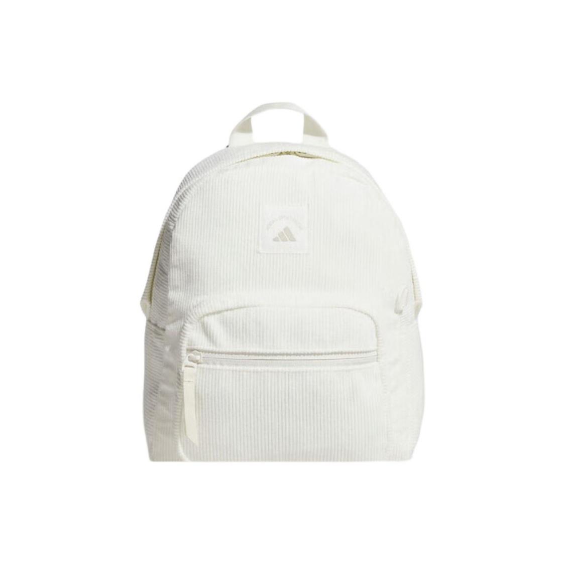 Adidas Versatile Casual Striped Mini Backpack Women Backpacks White KT0856 White 5390₽