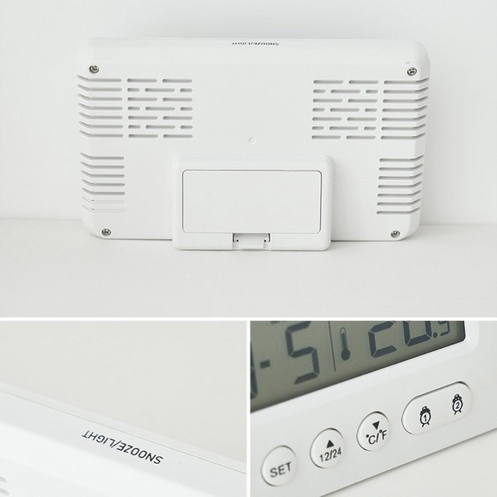 Soft Lighting Digital Alarm Clock LCD Display Desktop Table Clock Electronic Alarm Clock Bedside