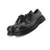 Original Design New British Style Patent Leather Men Shoes Black Hombre Height increasing shoes Lace-Up Business Casual