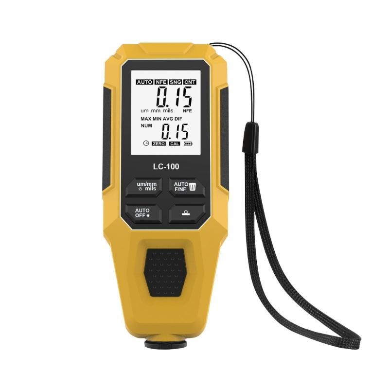 Advanced Technology Coating Thickness Gauges for Automotive Paint and Powder Coating Inspection on Metal Surfaces жёлтый