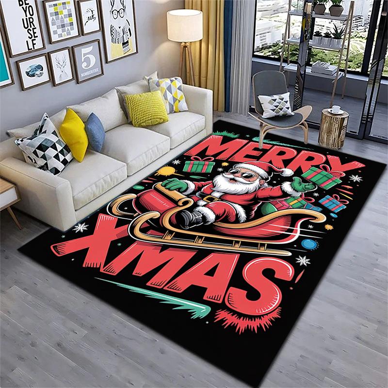 Christmas Nordic Design Carpet Home Decor Printing Room Protective Pad Bathroom Mat