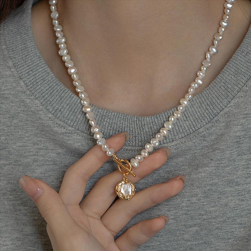 High Quality Natural Baroque Freshwater Pearl 14K Gold Filled Female Pendant Necklace  For Valentine's Day Gifts