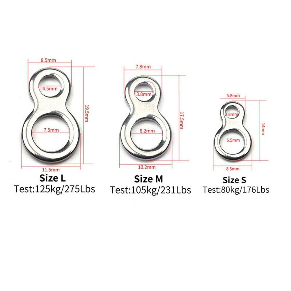 10Pcs Stainless Steel Jigging Rings Swivels Double 8 Hook Connect Rings  Sea Fishing