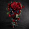 Flower Arrangement Layered Cascading Teardrop Bridal Bouquet Lens-Ready for