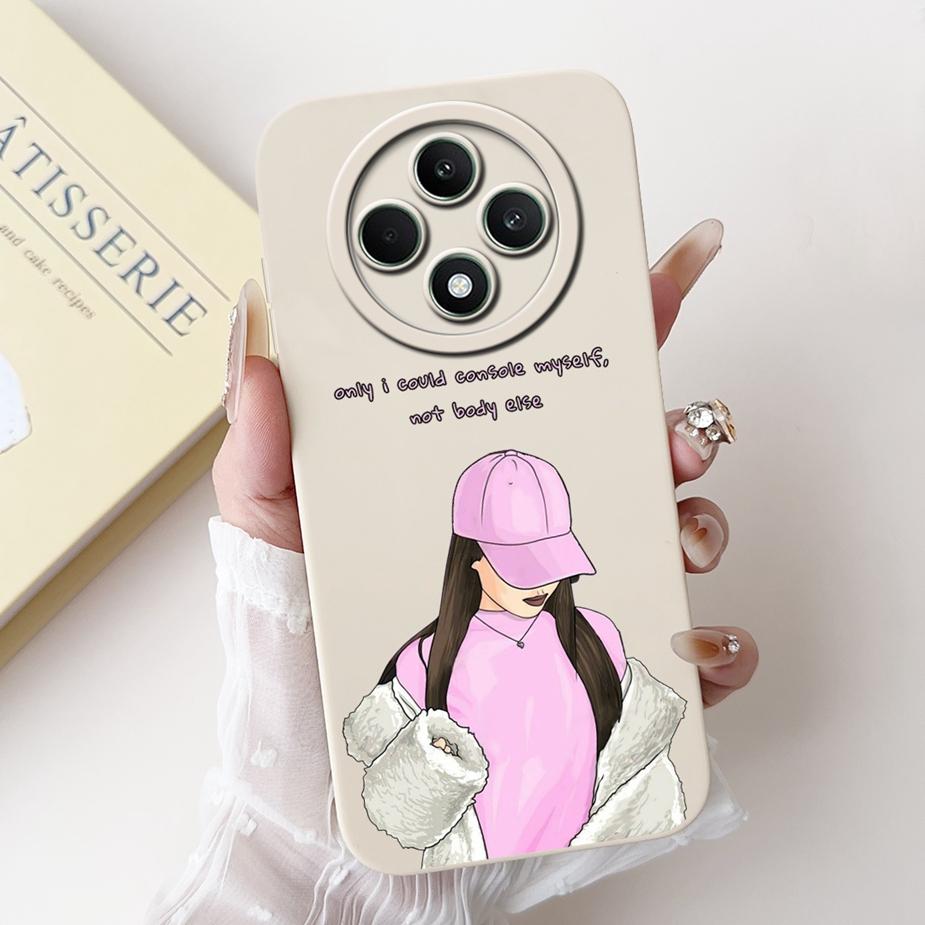 Für Oppo Reno12 F 4G Hülle CPH2687 Neue Luxus Candy Lackierte Abdeckung Stoßfeste Handyhülle Für Oppo Reno 12F Reno12 FS 5G Weiche Hülle
