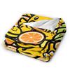 Yellow Duck Fruis Blanket  Warm Soft Funny Plush Throw Blanket For Kids Adult Couch Chair Sofa Bed Flannel Bedspread Bed Cover