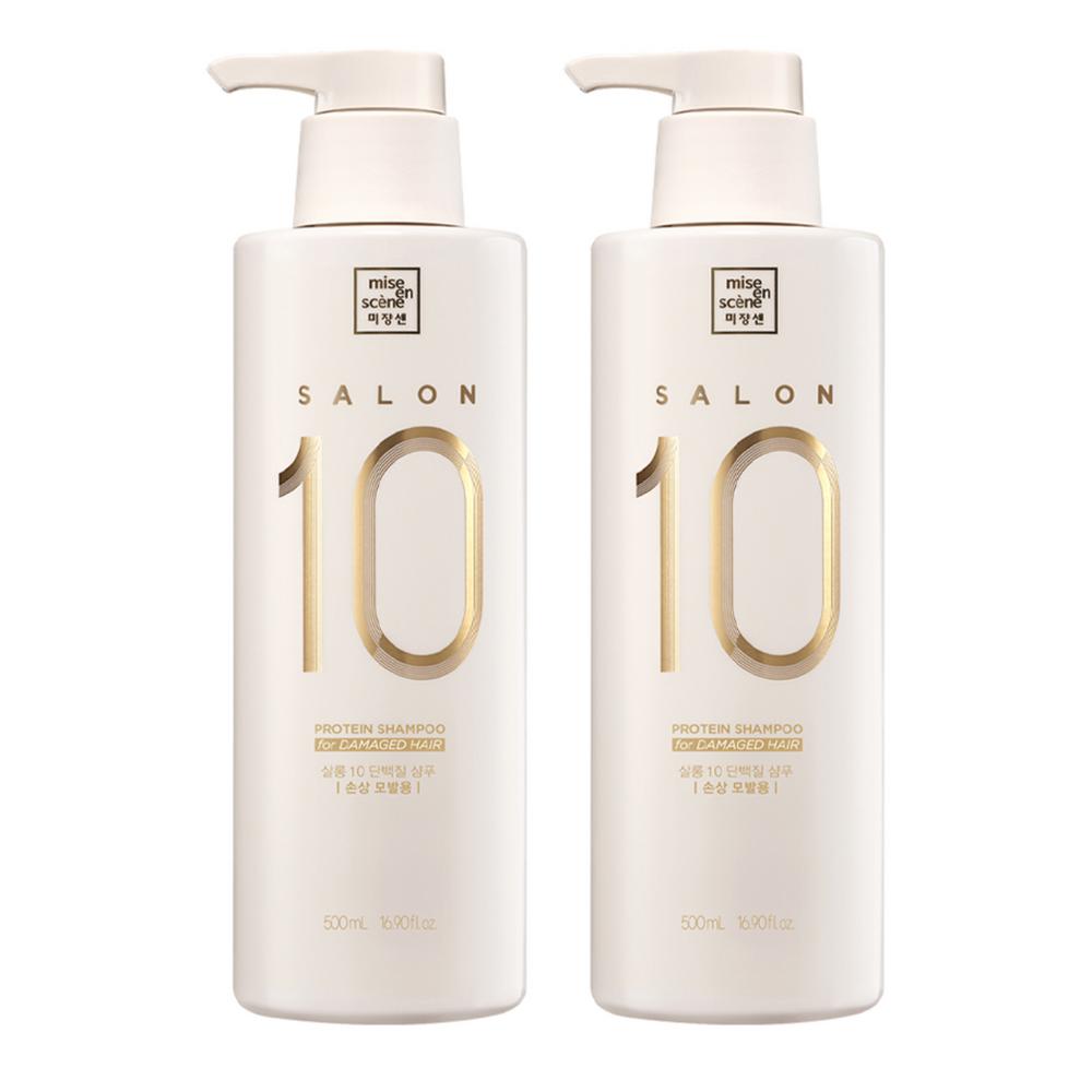 Mise-en-scène Salon 10 Protein Shampoo for Damaged Hair 500ml 2 pcs