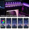 Car LED Ambient Light 64 Colors RGB USB App Control Interior Atmosphere Lamp Acrylic Strip 110cm Car Decor