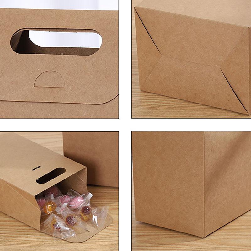 WTEMPO Foldable DIY Paper Gift Handbags Universal Packaging Bags Ideal for Storing and Gifting Delicate Items Perfect for Birthday Wedding