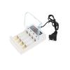 4 Slot AA AAA 1.2V Battery Charger with Independent Charging EU US Plug for Household Electronics and Travel Convenience