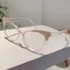 Colorful Trends Bling Frame Women Popular Fashion Cat Eye Eyeglasses Stylish Brand Decoration Po Ladies Glasses