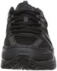 Dunlop Refined Men's Waterproof Wide 4E Walking, Jogging, and Running Sneakers, DM286, Black, Size 25.5cm