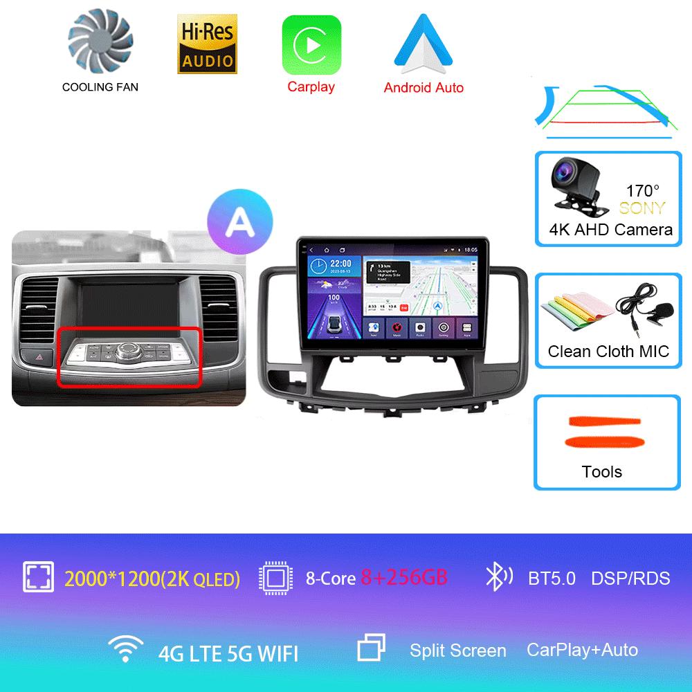 Android 14 Car Radio For Nissan Teana J32 2008 - 2013 Multimedia Video Player Navigation stereo GPS