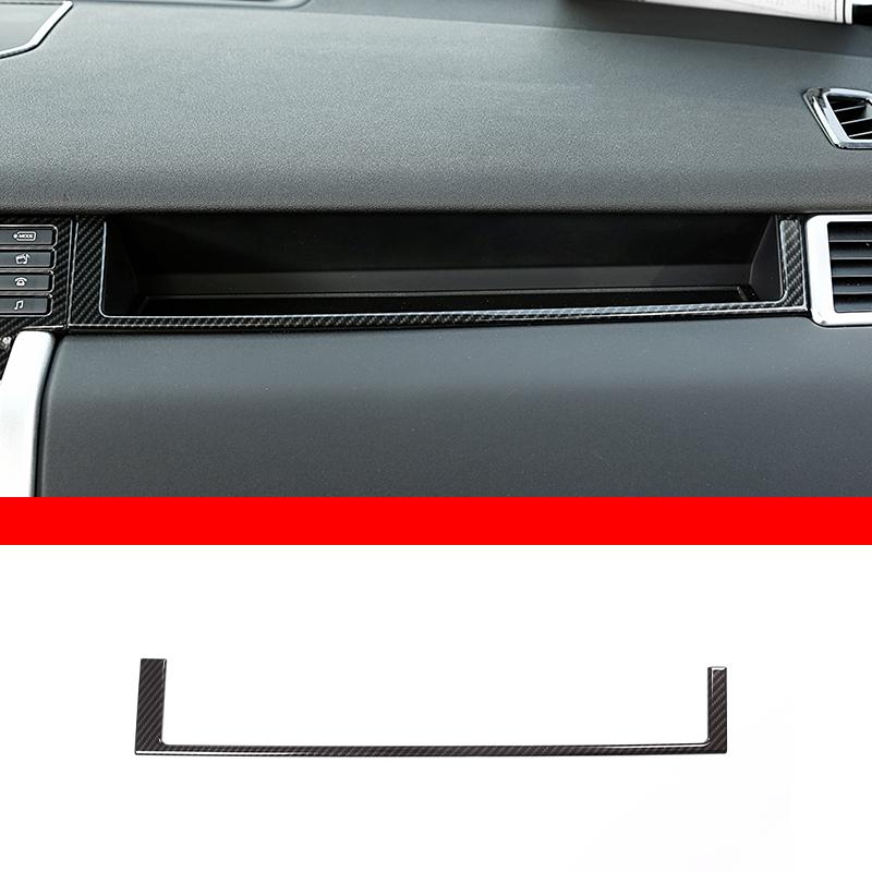 Car Interior Carbon Fiber Style Modified Stickers For Land Rover Discovery Sport 2015-2019 Auto Gear Shift Panel Cover Accessory
