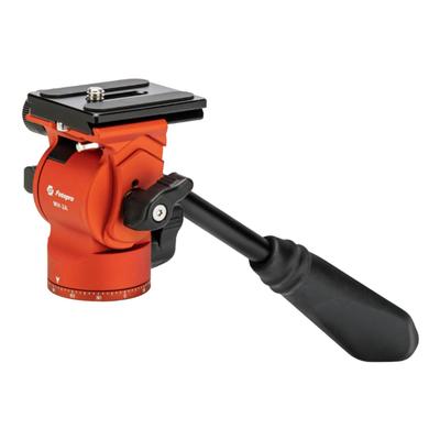 Fotopro Fluid Video Head with Quick Release Plate and Adjustable Maximum Load Capacity for Compact Camcorders and Digital SLR Orange MH-2A Pan-Tilt