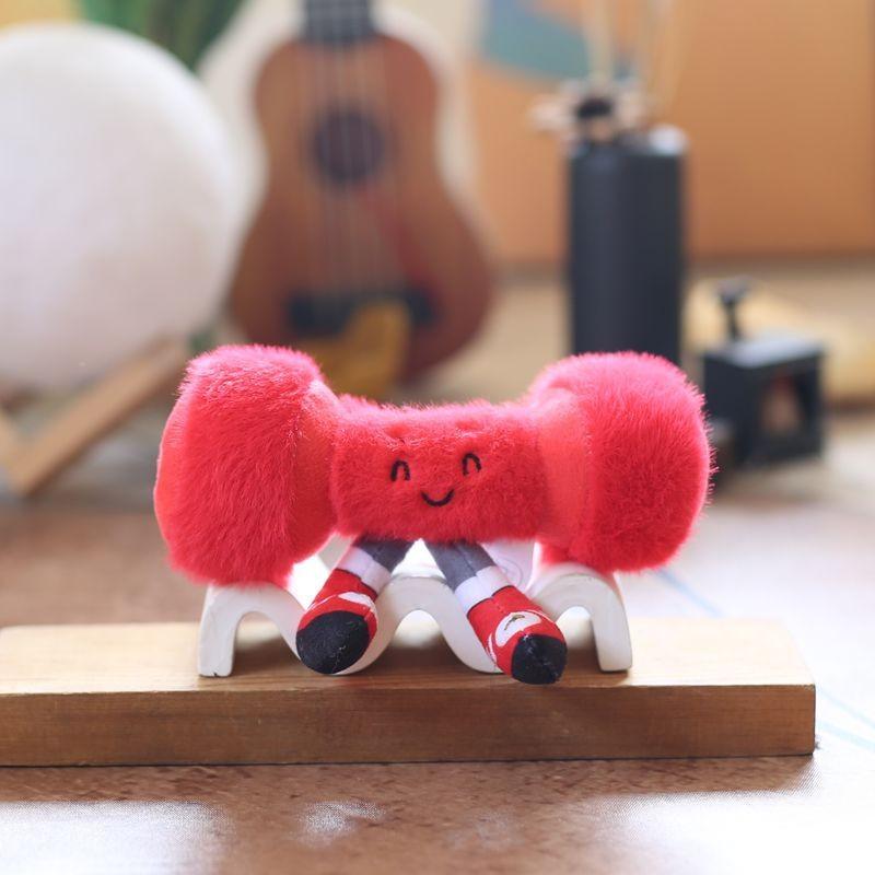 Football Sports Basketball Equipment Pp Cotton Plush Keychain Bag Decor Kids For