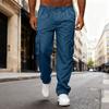 Men's Casual Multi Pocket Loose Straight Leg Workwear Pants
