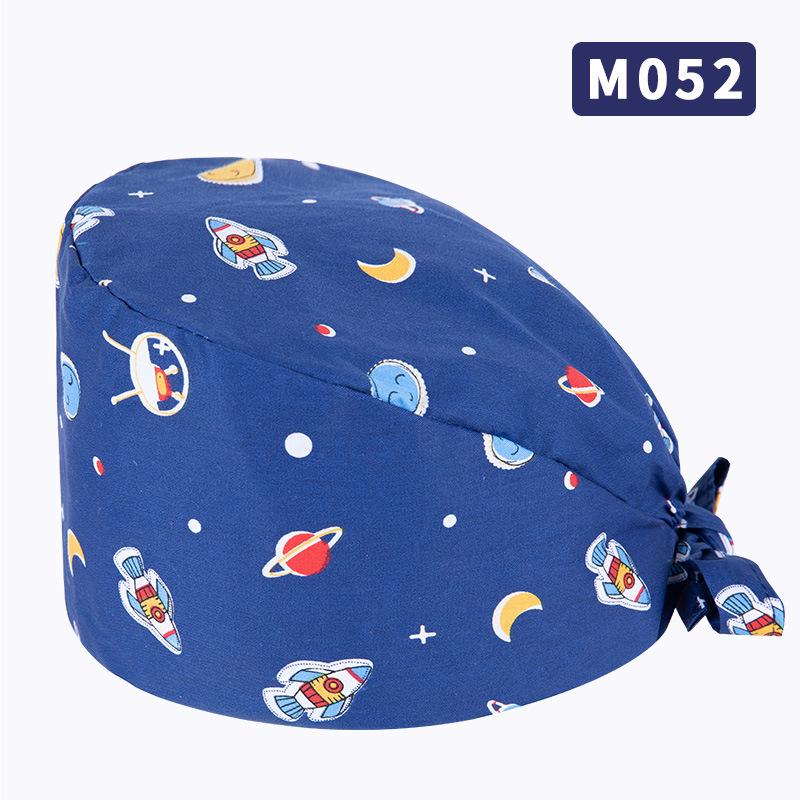 Unisex All-Cotton Printed Surgical Cap for Medical and Food Services