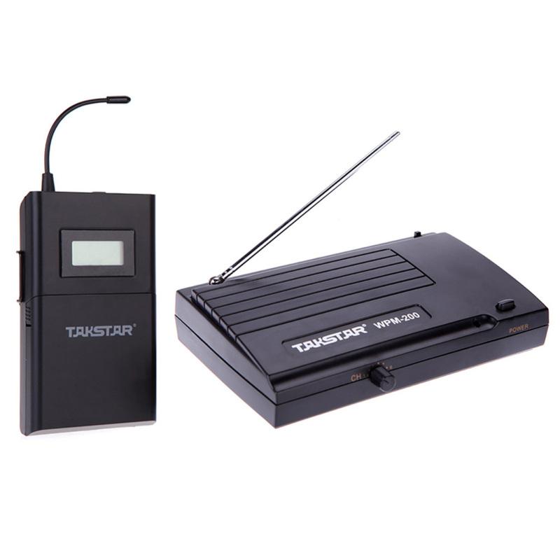 TAKSTAR WPM-200R UHF Wireless Audio System Receiver LCD Display 6 Selectable Channels 50m Transmission Distance