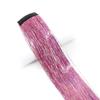 Headdress Rainbow Silk Hair Extensions Long Straight Sparkly Ponytail Sparkle Shiny Hair Tinsel