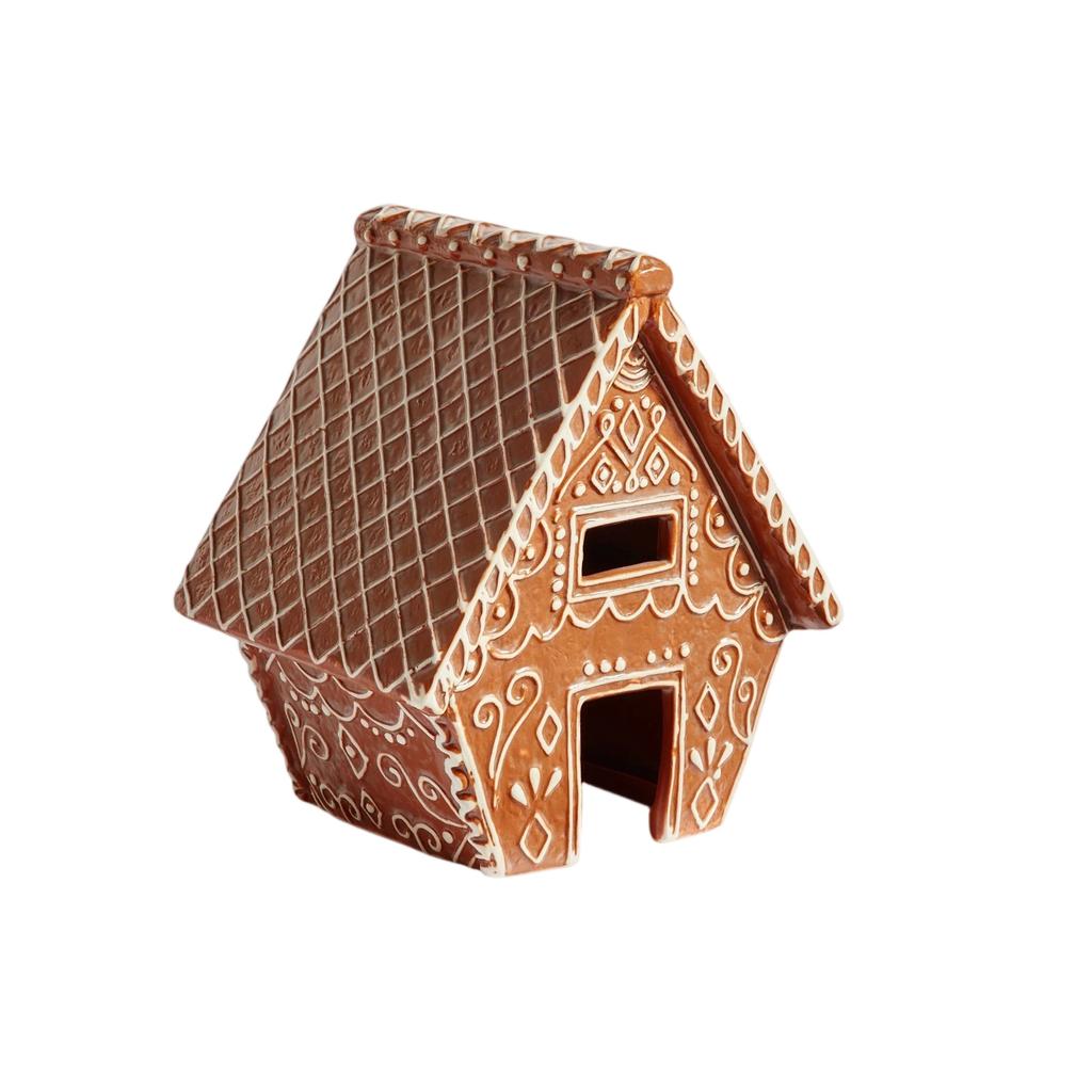 Christmas Table Decoration Hollow Gingerbread House Winter Holiday Table Decoration Warm Led Lights Holiday Gift