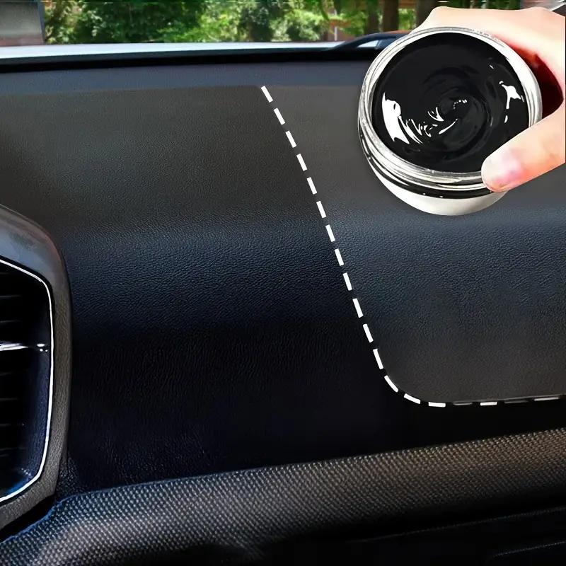 Multi functional plastic paste, renovating interior, updating car exterior plastic panels, brightening dashboard, seats, blacken